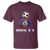 Mondyal 2026 Haiti Freedom Fist Broken Chains Soccer Graphic T Shirt Haitian Flag Football Sports Fan
