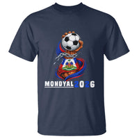 Mondyal 2026 Haiti Freedom Fist Broken Chains Soccer Graphic T Shirt Haitian Flag Football Sports Fan