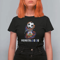 Mondyal 2026 Haiti Freedom Fist Broken Chains Soccer Graphic T Shirt For Women Haitian Flag Football Sports Fan