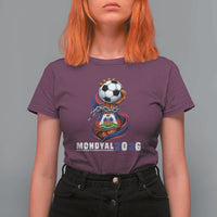 Mondyal 2026 Haiti Freedom Fist Broken Chains Soccer Graphic T Shirt For Women Haitian Flag Football Sports Fan