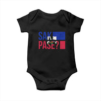 Sak Pase Haitian Creole Baby Onesie Haiti Flag Heritage Pride