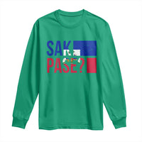 Sak Pase Haitian Creole Long Sleeve Shirt Haiti Flag Heritage Pride