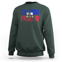 Sak Pase Haitian Creole Sweatshirt Haiti Flag Heritage Pride
