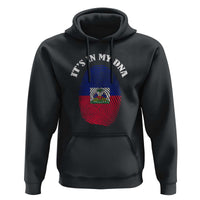 It's In My DNA Haitian Flag Fingerprint Graphic Hoodie Haiti Heritage Pride