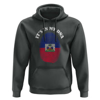 It's In My DNA Haitian Flag Fingerprint Graphic Hoodie Haiti Heritage Pride