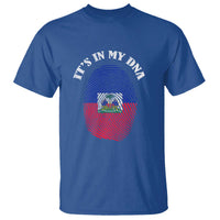 It's In My DNA Haitian Flag Fingerprint Graphic T Shirt Haiti Heritage Pride