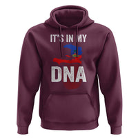 It's In My DNA Haitian Map and Fingerprint Flag Graphic Hoodie Haiti Heritage Pride