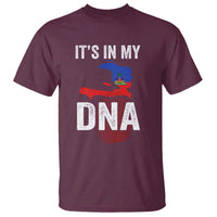 It's In My DNA Haitian Map and Fingerprint Flag Graphic T Shirt Haiti Heritage Pride