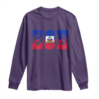 Zoe Haitian Pride Long Sleeve Shirt Haiti Flag Culture Heritage Pride