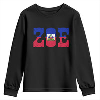 Zoe Haitian Pride Youth Sweatshirt Haiti Flag Culture Heritage Pride