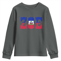 Zoe Haitian Pride Youth Sweatshirt Haiti Flag Culture Heritage Pride