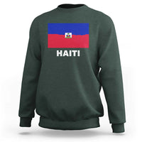 Vintage Distressed Haiti Flag Sweatshirt Haitian Heritage Pride