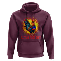 Proud Haitian Rooster Flag Hoodie Majestic National Symbol Haiti Heritage Pride