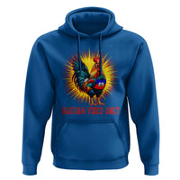 Proud Haitian Rooster Flag Hoodie Majestic National Symbol Haiti Heritage Pride