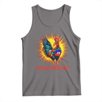 Proud Haitian Rooster Flag Tank Top Majestic National Symbol Haiti Heritage Pride