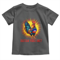 Proud Haitian Rooster Flag Toddler T Shirt Majestic National Symbol Haiti Heritage Pride