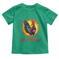 Proud Haitian Rooster Flag Toddler T Shirt Majestic National Symbol Haiti Heritage Pride