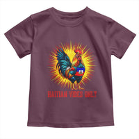 Proud Haitian Rooster Flag Toddler T Shirt Majestic National Symbol Haiti Heritage Pride