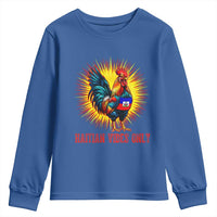 Proud Haitian Rooster Flag Youth Sweatshirt Majestic National Symbol Haiti Heritage Pride