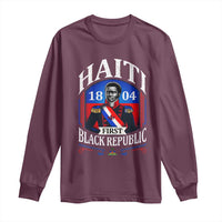 1804 First Black Republic Vintage Graphic Long Sleeve Shirt Jean Jacques Dessalines Historic