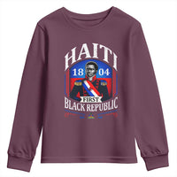 1804 First Black Republic Vintage Graphic Youth Sweatshirt Jean Jacques Dessalines Historic