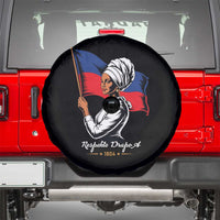 Respekte Drapo A 1804 Haitian Independence Day Spare Tire Cover Proud Haitian Woman Flag Heritage