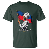 Respekte Drapo A 1804 Haitian Independence Day T Shirt Proud Haitian Woman Flag Heritage