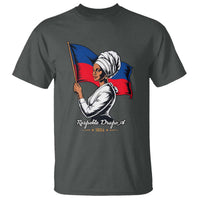 Respekte Drapo A 1804 Haitian Independence Day T Shirt Proud Haitian Woman Flag Heritage