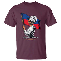 Respekte Drapo A 1804 Haitian Independence Day T Shirt Proud Haitian Woman Flag Heritage