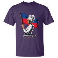 Respekte Drapo A 1804 Haitian Independence Day T Shirt Proud Haitian Woman Flag Heritage