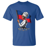 Respekte Drapo A 1804 Haitian Independence Day T Shirt Proud Haitian Woman Flag Heritage
