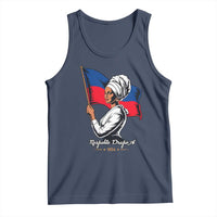 Respekte Drapo A 1804 Haitian Independence Day Tank Top Proud Haitian Woman Flag Heritage