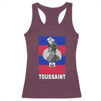 Toussaint Louverture Haitian Revolution Leader Racerback Tank Top Vintage General Portrait Haiti Freedom History