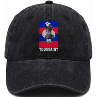 Toussaint Louverture Haitian Revolution Leader Washed Cotton Baseball Cap Vintage General Portrait Haiti Freedom History