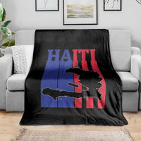 Vintage Retro Map of Haiti Throw Blanket Haitian Heritage Pride Travel Souvenir