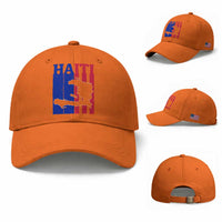 Vintage Retro Map of Haiti Baseball Cap Haitian Heritage Pride Travel Souvenir
