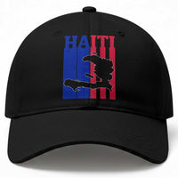 Vintage Retro Map of Haiti Baseball Cap Haitian Heritage Pride Travel Souvenir