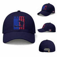 Vintage Retro Map of Haiti Baseball Cap Haitian Heritage Pride Travel Souvenir