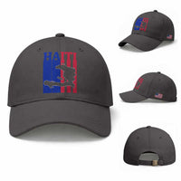 Vintage Retro Map of Haiti Baseball Cap Haitian Heritage Pride Travel Souvenir