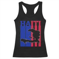 Vintage Retro Map of Haiti Racerback Tank Top Haitian Heritage Pride Travel Souvenir