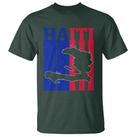 Vintage Retro Map of Haiti T Shirt Haitian Heritage Pride Travel Souvenir