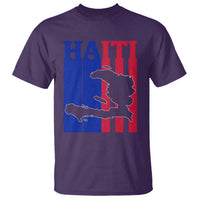 Vintage Retro Map of Haiti T Shirt Haitian Heritage Pride Travel Souvenir