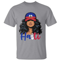 Beautiful Haitian Girl in Flag Baseball Cap T Shirt Haiti Heritage Pride