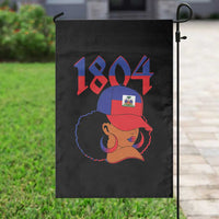 Haiti 1804 Curly Afro Queen Hoop Earrings Style Graphic Garden Flag Haitian Heritage Pride