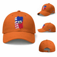 Haiti Flag Distressed Flag Graphic Baseball Cap Haitian Heritage Pride