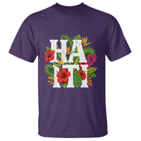 Haiti Tropical Floral Hibiscus Palm Leaves Island Graphic T Shirt Haitian Heritage Pride