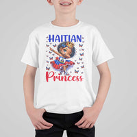 Cute Dabbing Haitian Princess Kids Graphic T Shirt For Kid Haiti Heritage Pride