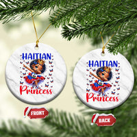 Cute Dabbing Haitian Princess Kids Graphic Ceramic Ornament Haiti Heritage Pride