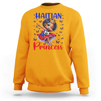 Cute Dabbing Haitian Princess Kids Graphic Sweatshirt Haiti Heritage Pride