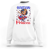 Cute Dabbing Haitian Princess Kids Graphic Sweatshirt Haiti Heritage Pride